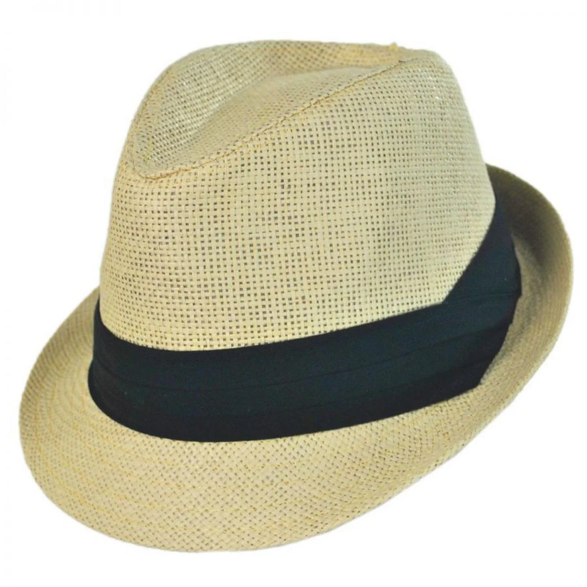 Kid's Toyo Straw Classic Fedora Hat - Image 2