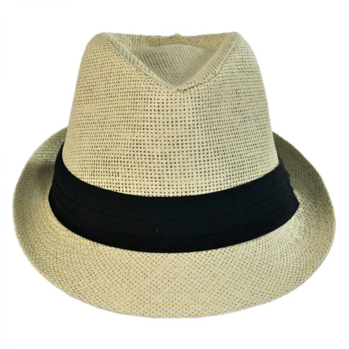 Kid's Toyo Straw Classic Fedora Hat - Image 3