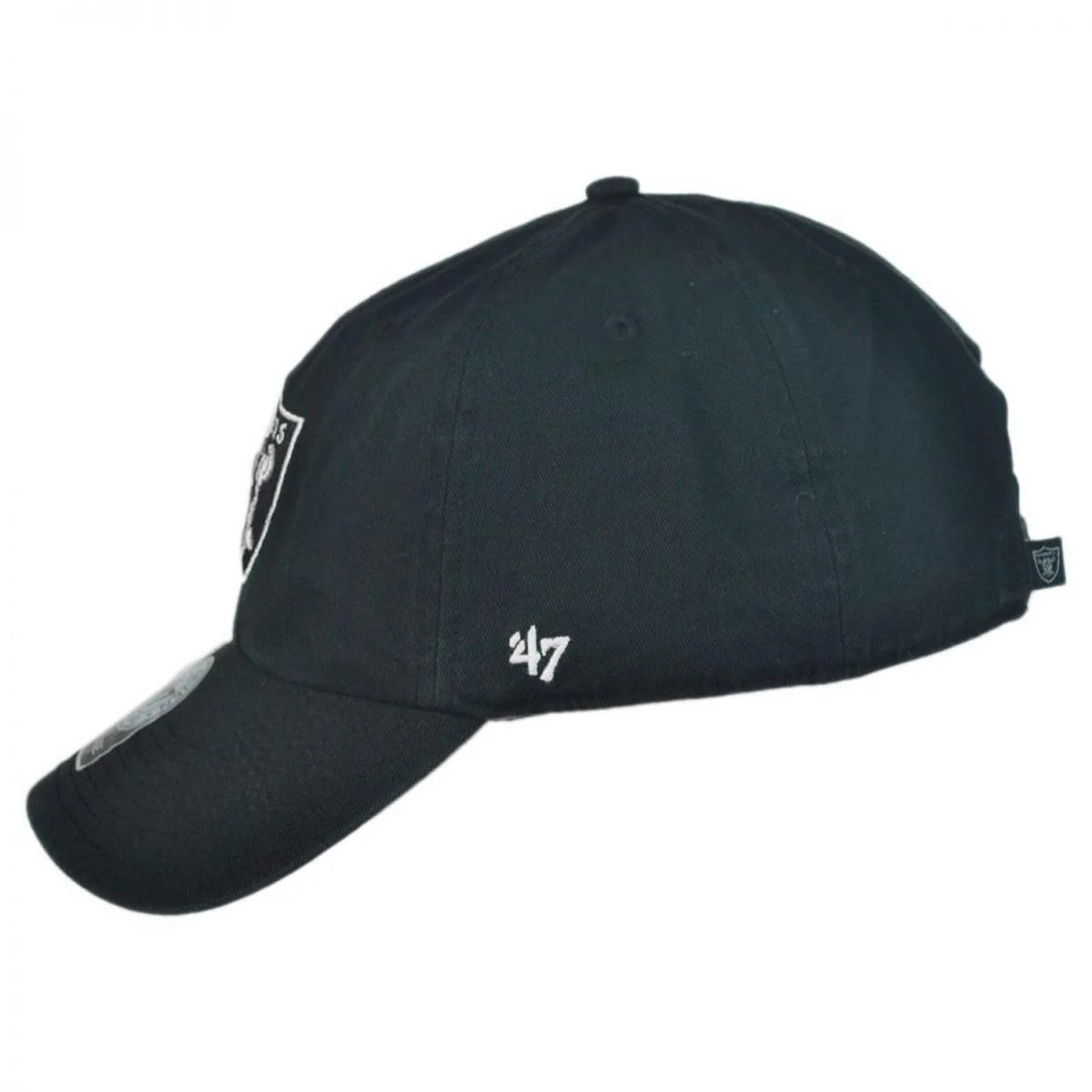 Las Vegas Raiders NFL Clean Up Strapback Baseball Cap Dad Hat - Image 3