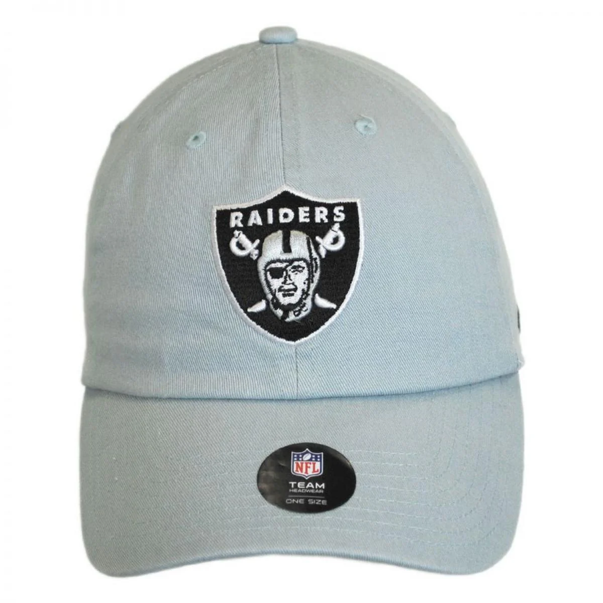 Las Vegas Raiders NFL Clean Up Strapback Baseball Cap Dad Hat - Image 6