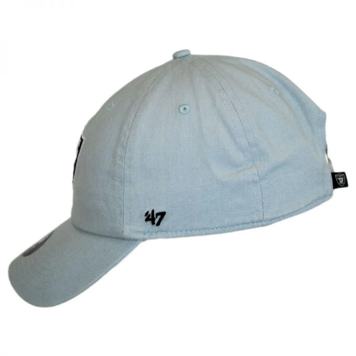 Las Vegas Raiders NFL Clean Up Strapback Baseball Cap Dad Hat - Image 7