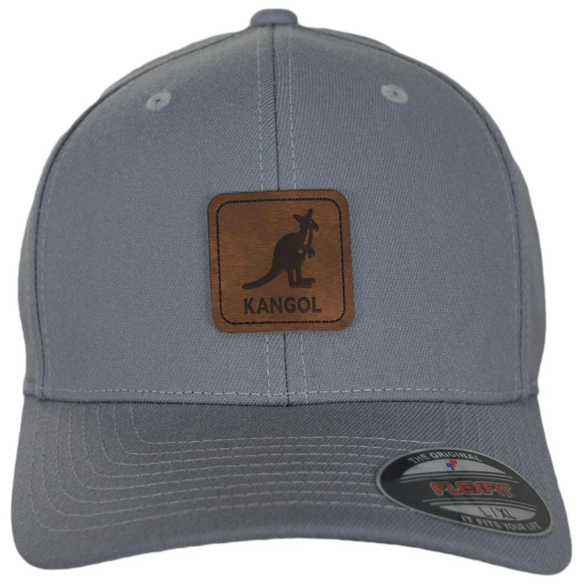 Leather Patch Flexfit Fitted Baseball Cap - Image 10