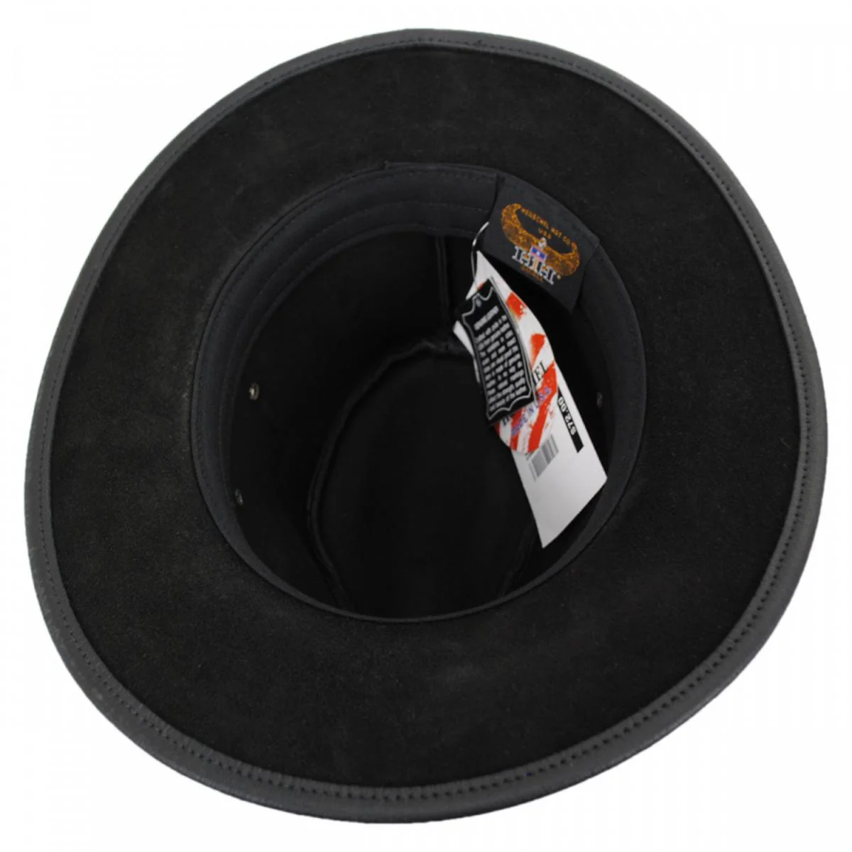 Leather Safari Fedora Hat - Image 4