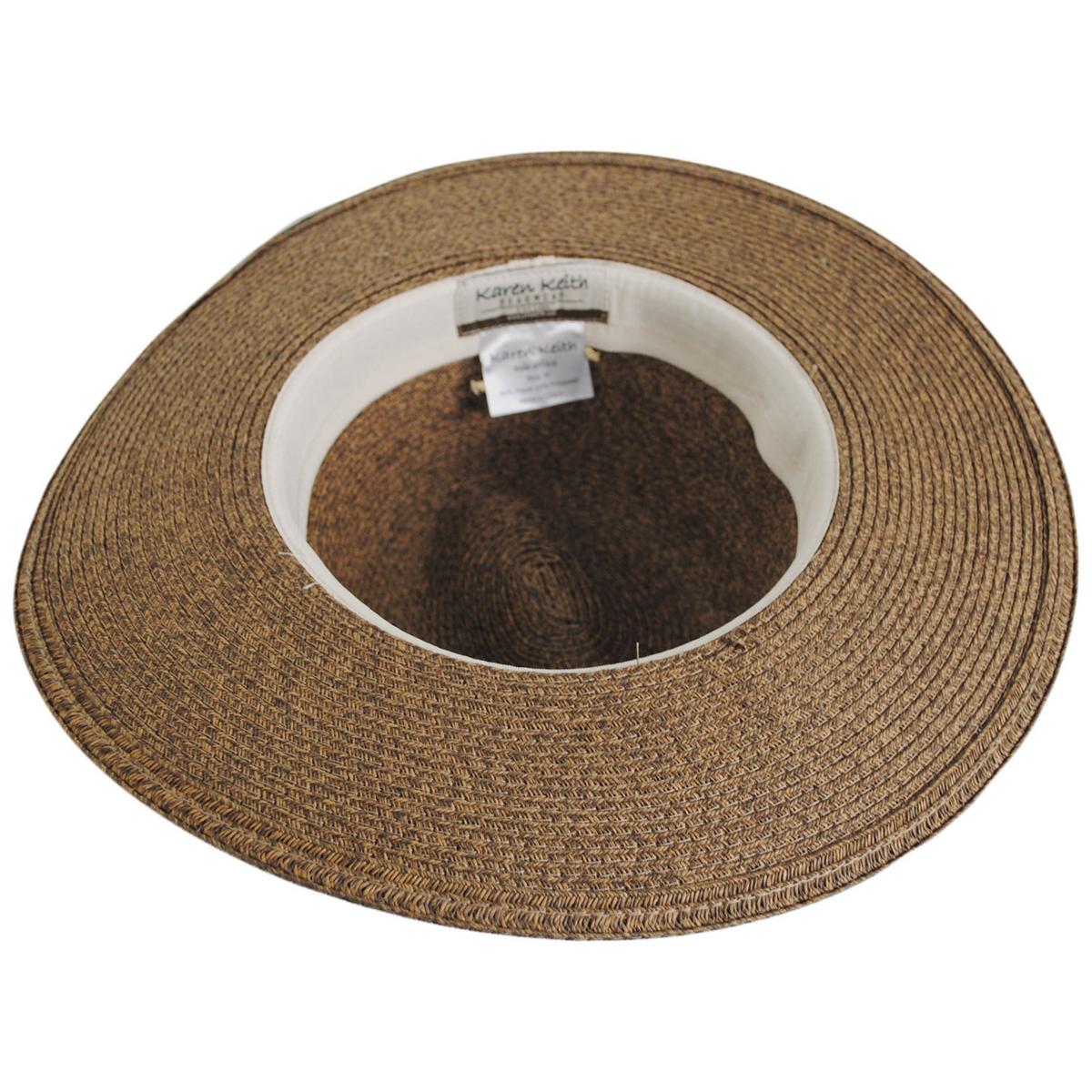 Leopard Band Toyo Straw Safari Fedora Hat - Image 16