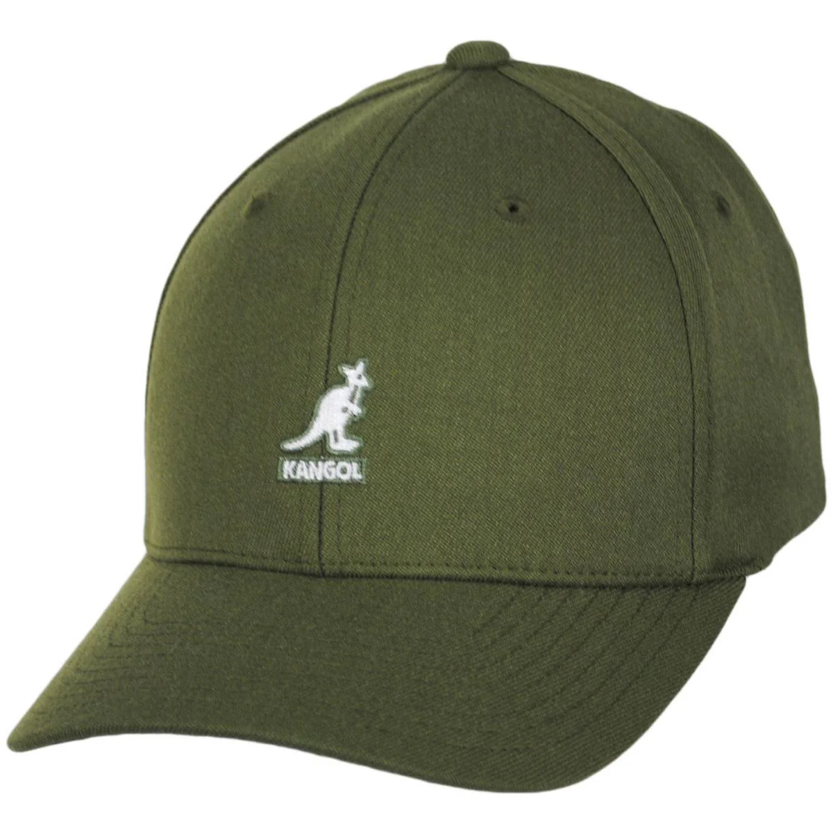 Logo Wool Flexfit Fitted Baseball Cap - Image 12