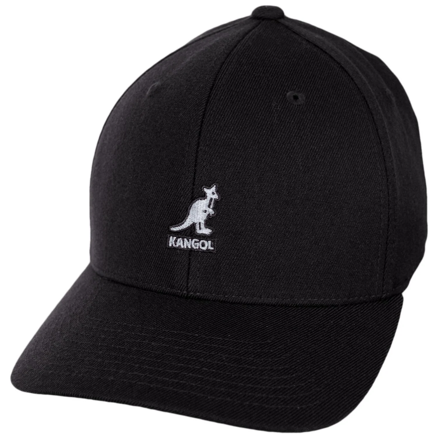 Logo Wool Flexfit Fitted Baseball Cap - Image 19