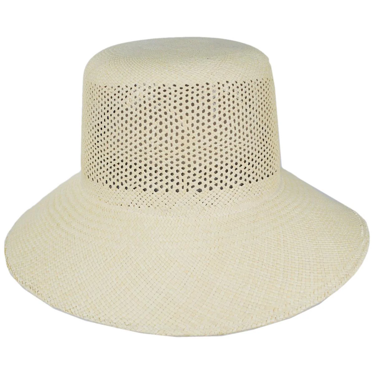 Lopez Vent Crown Panama Straw Sun Hat - Image 3