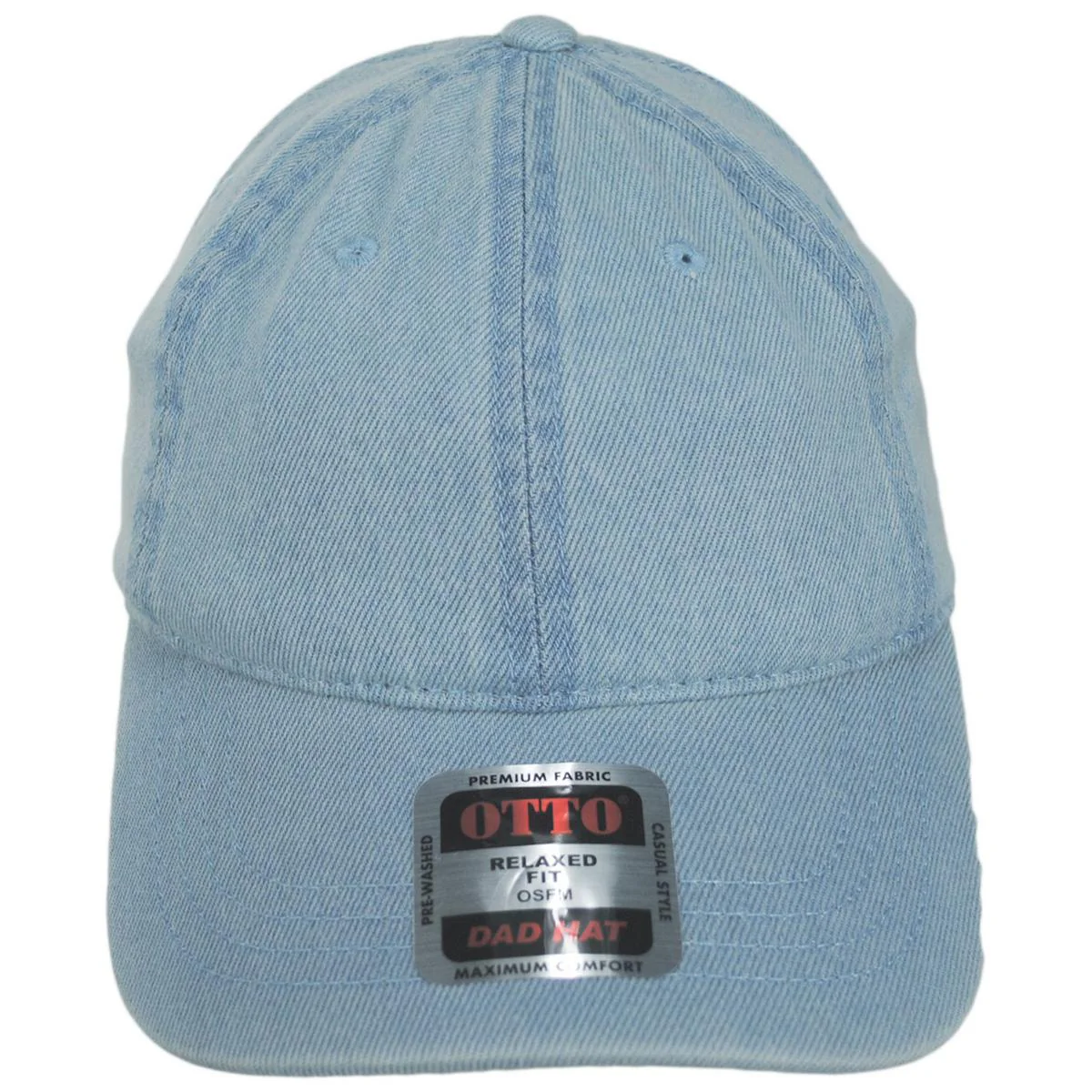 LoPro Washed Cotton Denim Strapback Baseball Cap Dad Hat - Image 10
