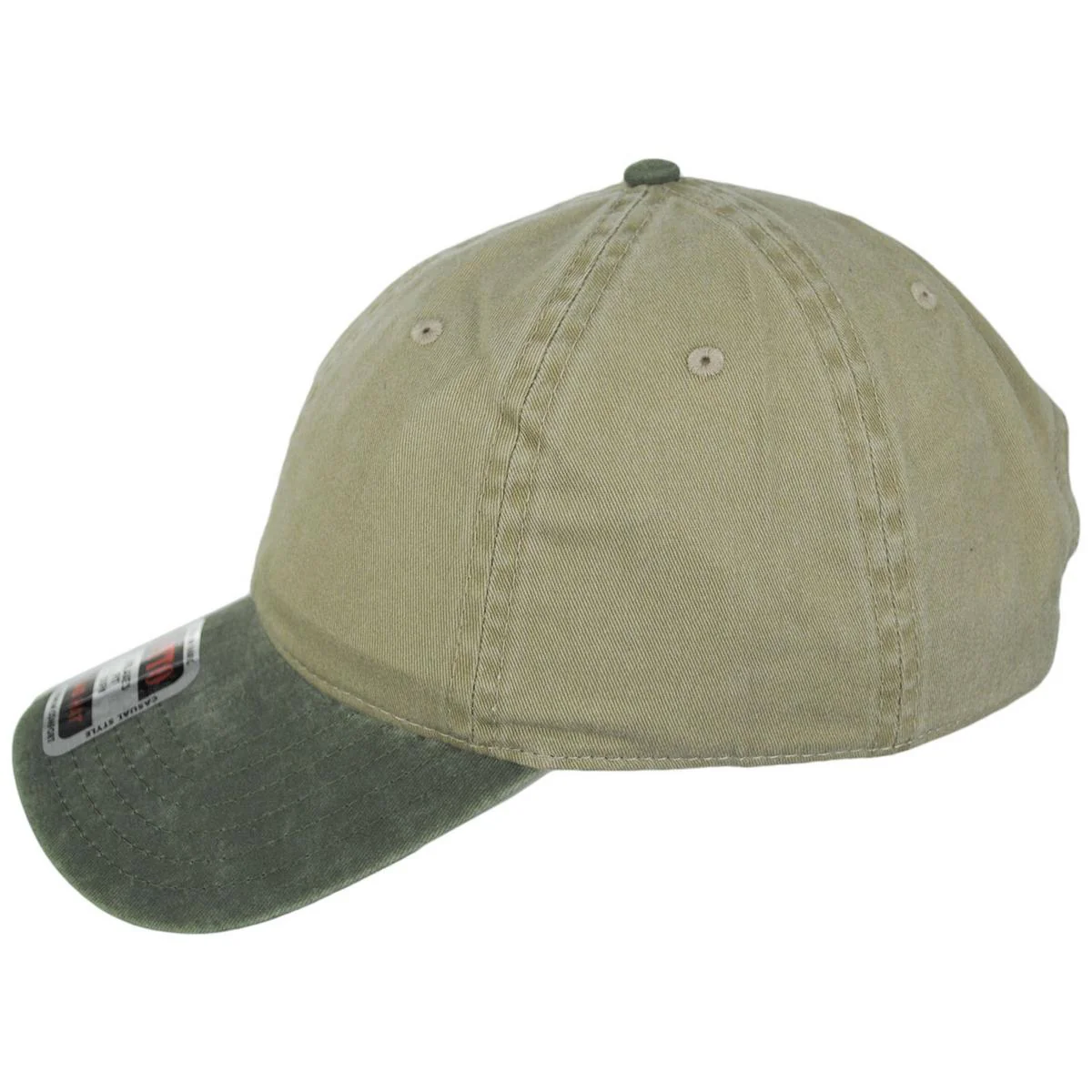 LoPro Washed Pigment Dyed Cotton Twill Strapback Baseball Cap Dad Hat - Image 11