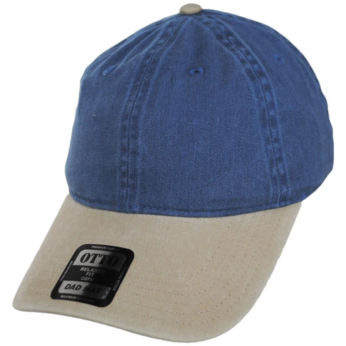 LoPro Washed Pigment Dyed Cotton Twill Strapback Baseball Cap Dad Hat - Image 13