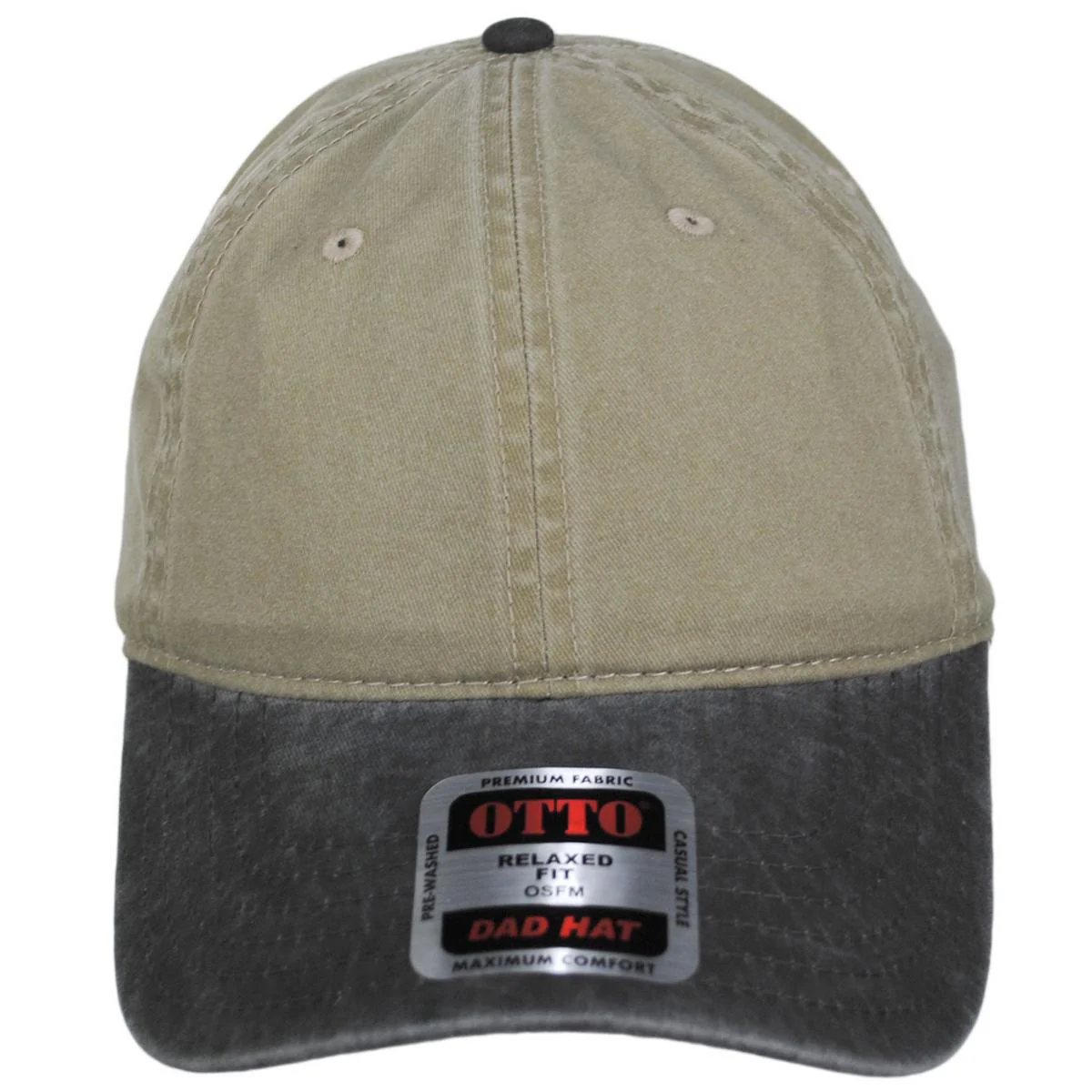 LoPro Washed Pigment Dyed Cotton Twill Strapback Baseball Cap Dad Hat - Image 2