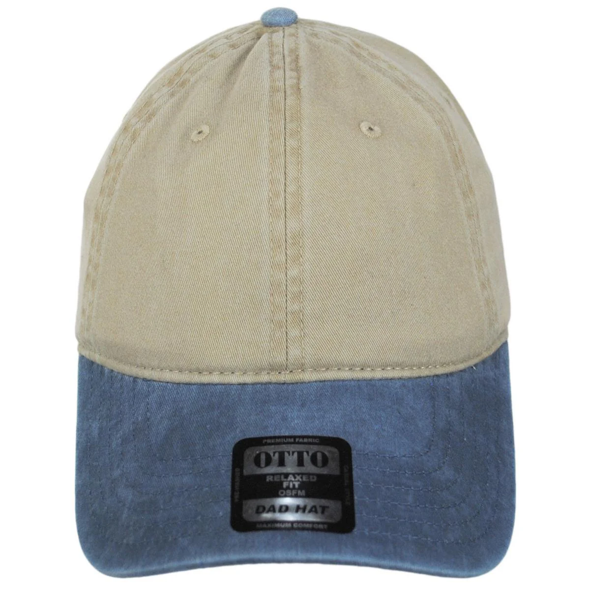 LoPro Washed Pigment Dyed Cotton Twill Strapback Baseball Cap Dad Hat - Image 6