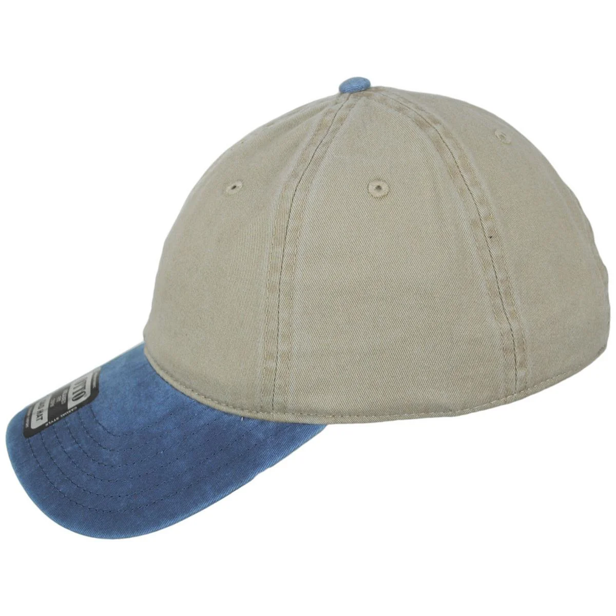 LoPro Washed Pigment Dyed Cotton Twill Strapback Baseball Cap Dad Hat - Image 7