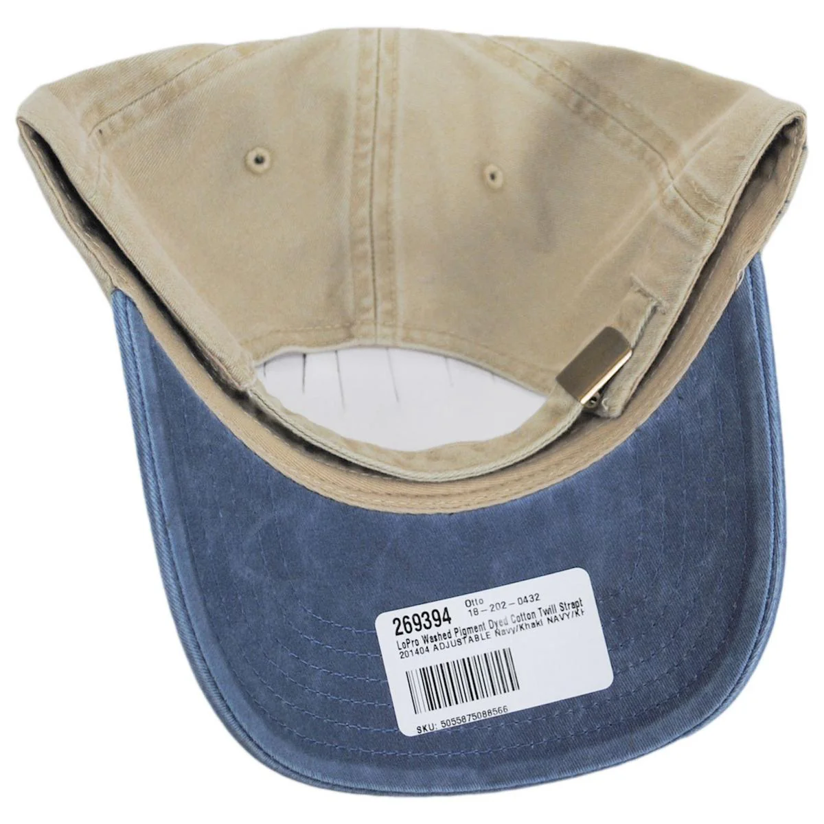 LoPro Washed Pigment Dyed Cotton Twill Strapback Baseball Cap Dad Hat - Image 8