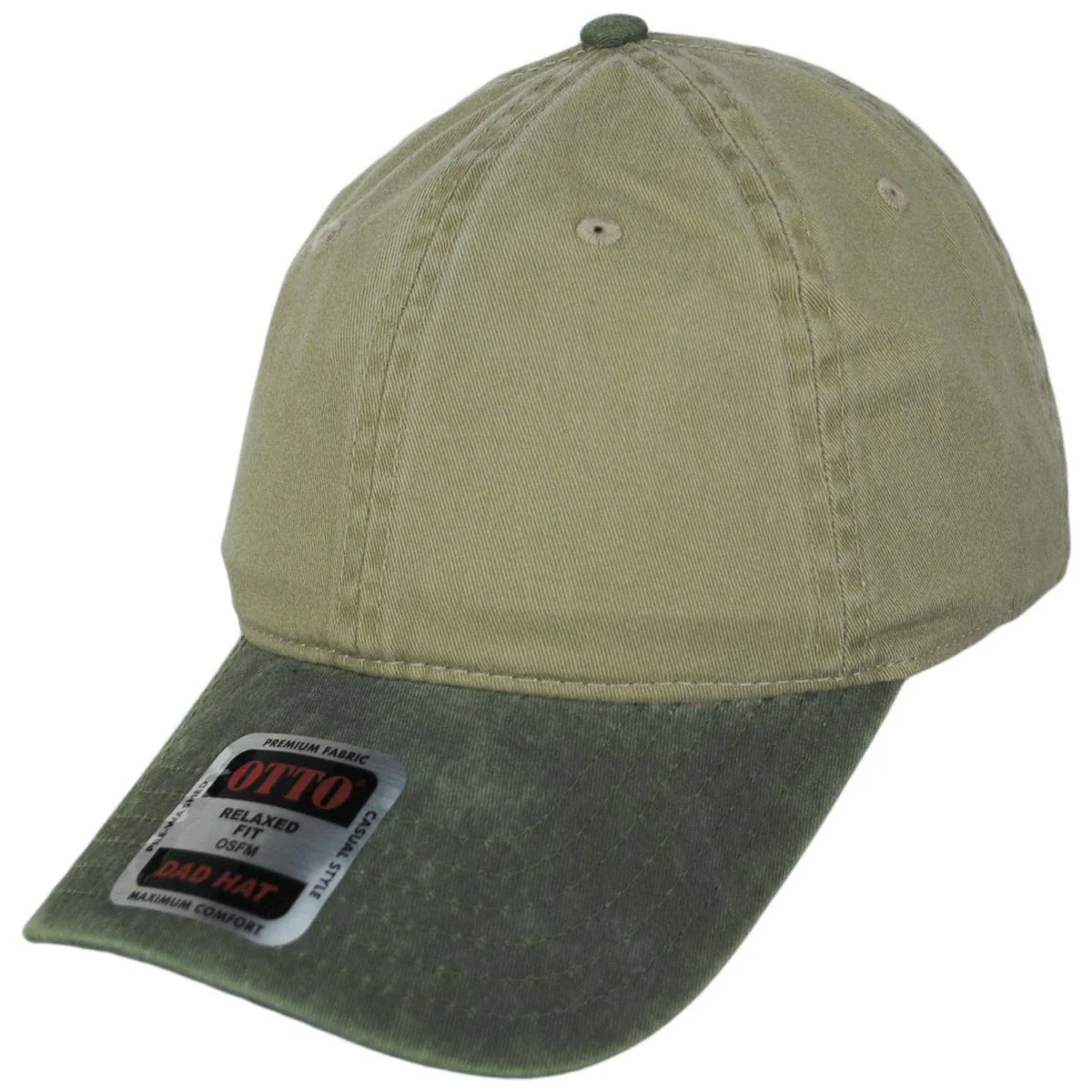 LoPro Washed Pigment Dyed Cotton Twill Strapback Baseball Cap Dad Hat - Image 9