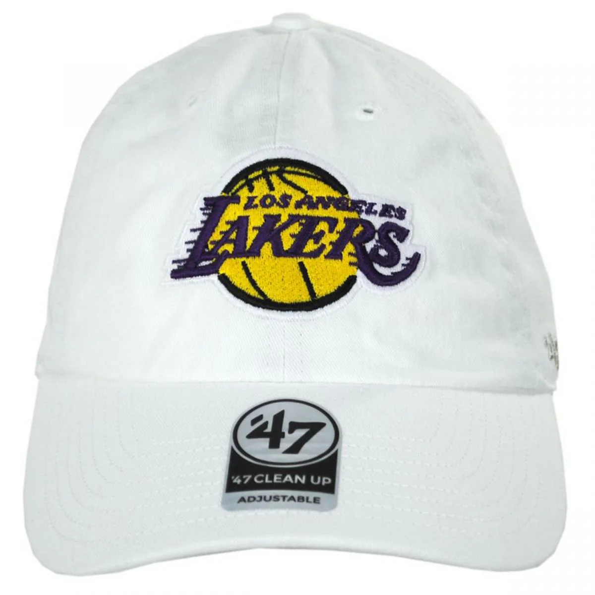 Los Angeles Lakers NBA Clean Up Strapback Baseball Cap Dad Hat - Image 6