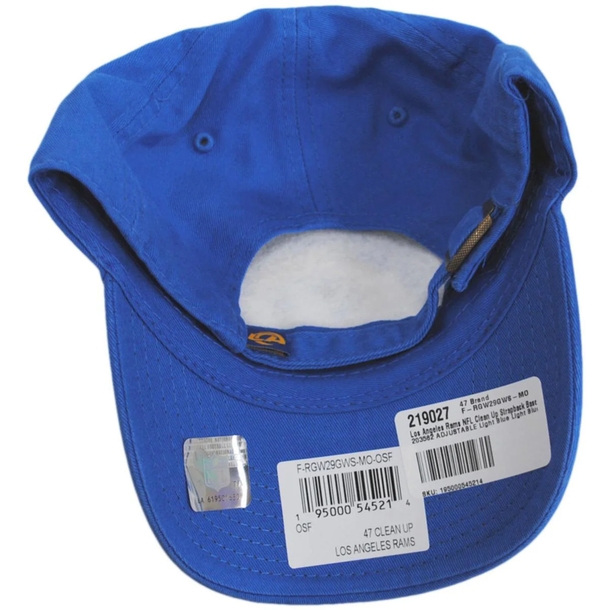 Los Angeles Rams NFL Clean Up Strapback Baseball Cap Dad Hat - Image 5