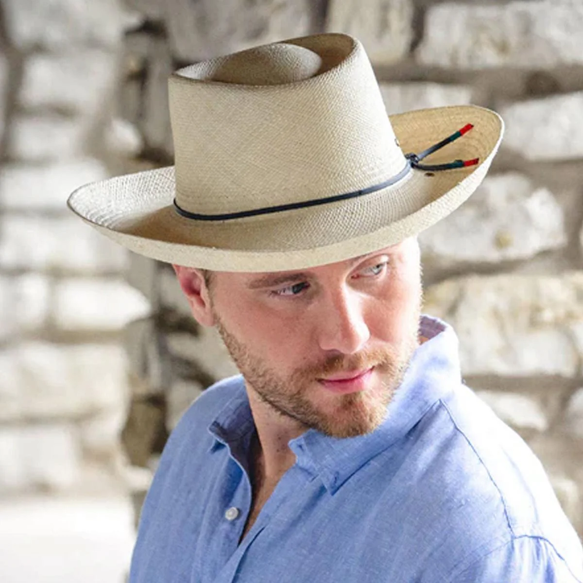Los Rios Panama Straw Gambler Hat - Image 2
