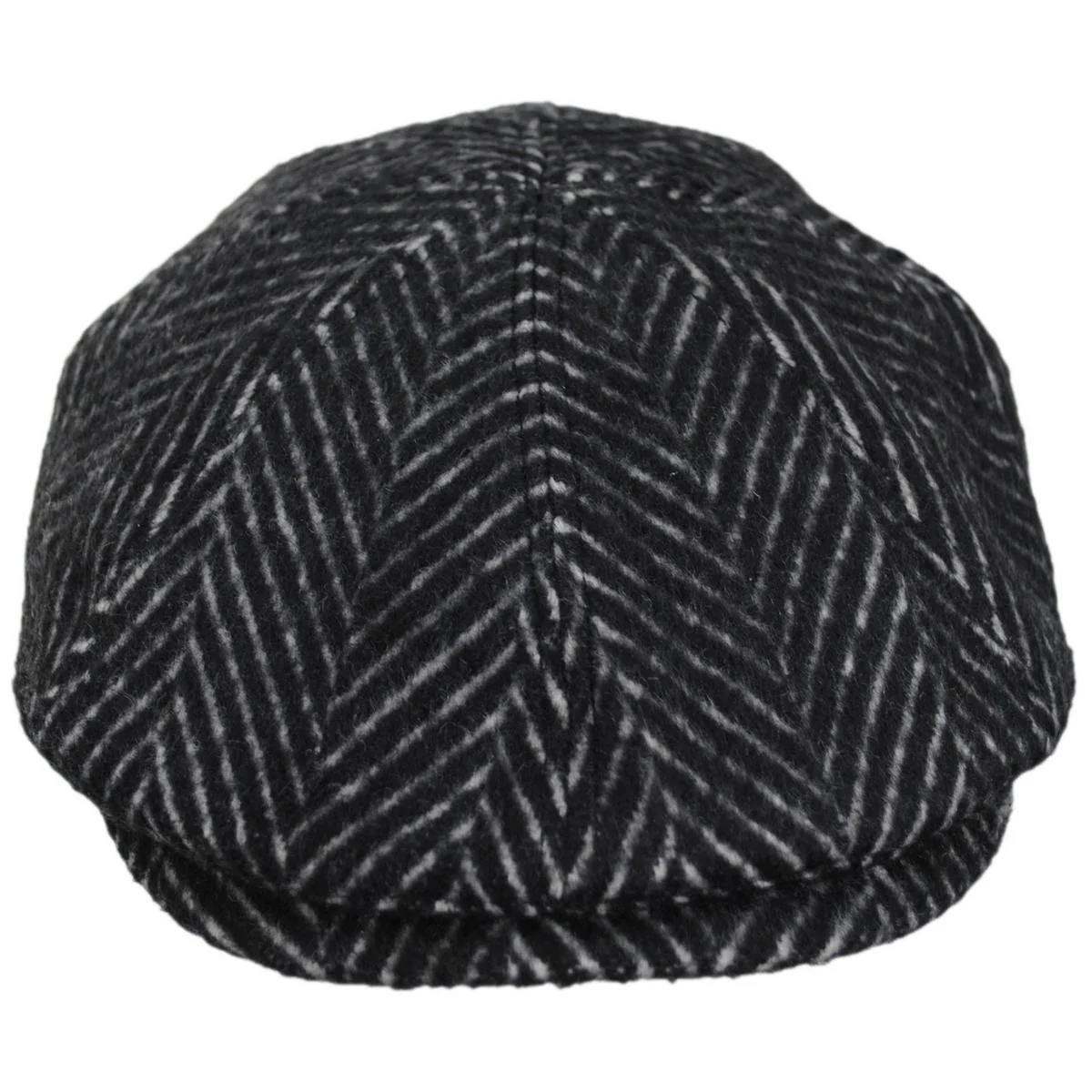 Luca Wool Herringbone Newsboy Cap - Image 2