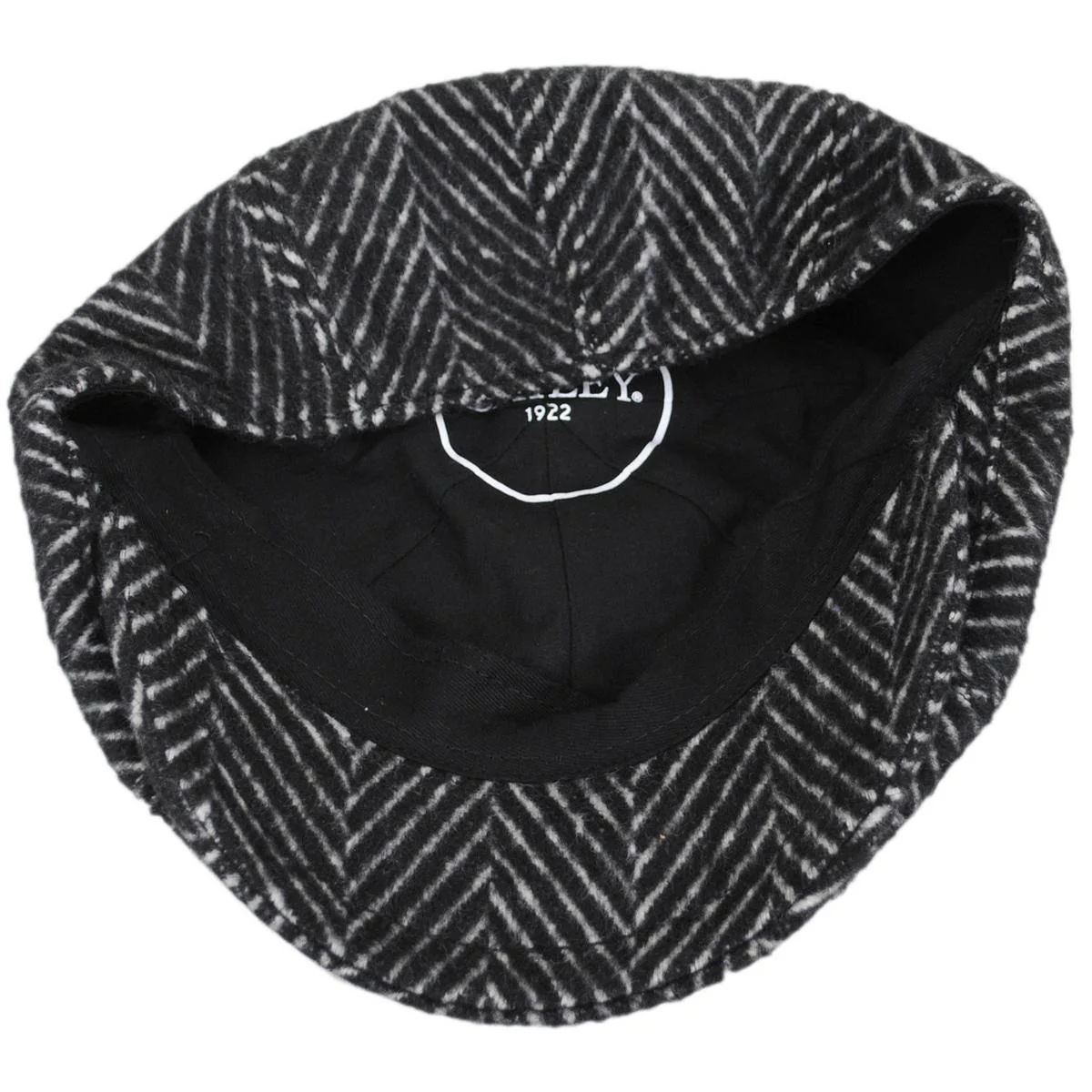 Luca Wool Herringbone Newsboy Cap - Image 4
