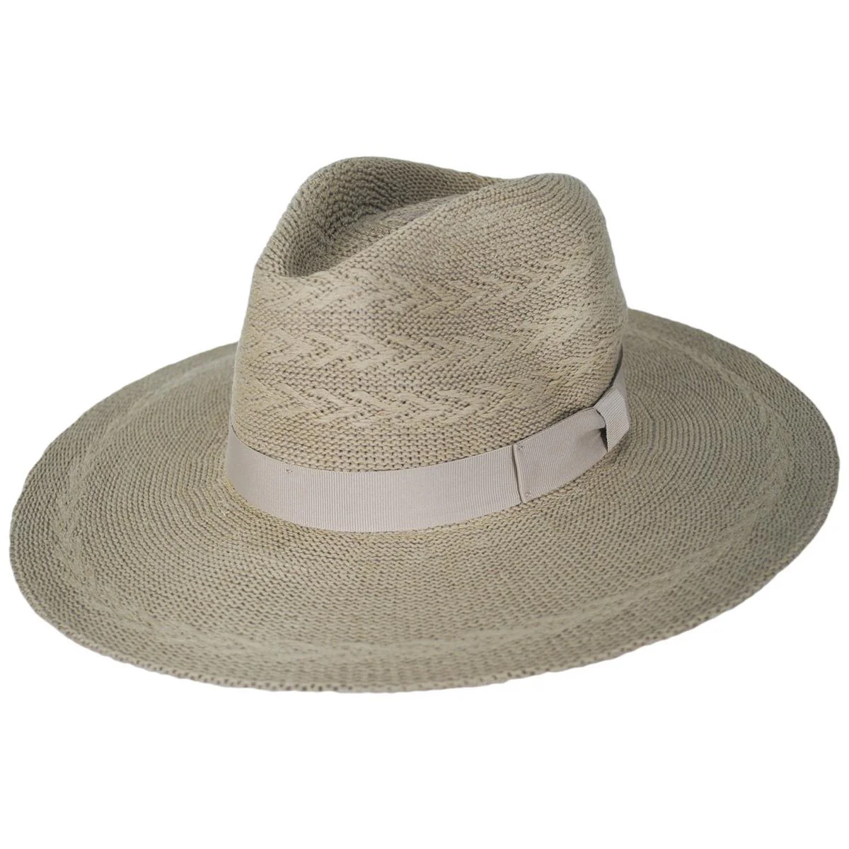 Lyons Cotton Knit Pattern Fedora Hat