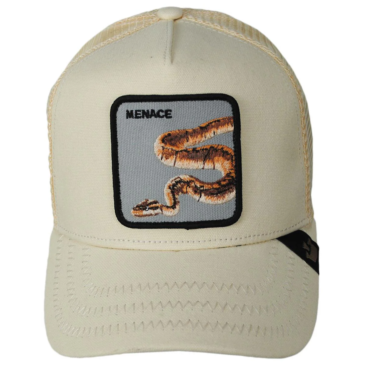 Menace Mesh Trucker Snapback Baseball Cap - Image 2