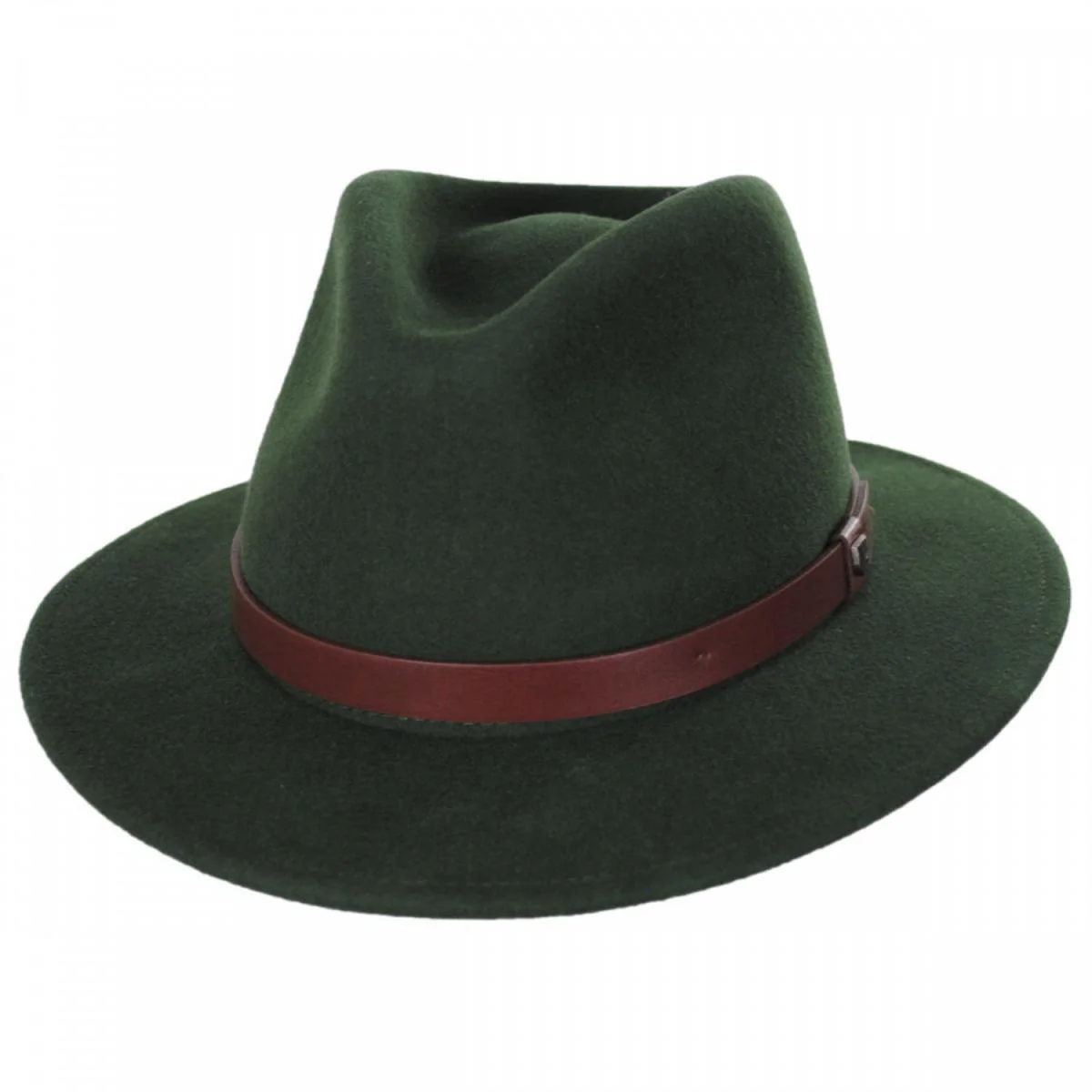 Messer Wool Felt Fedora Hat - Moss