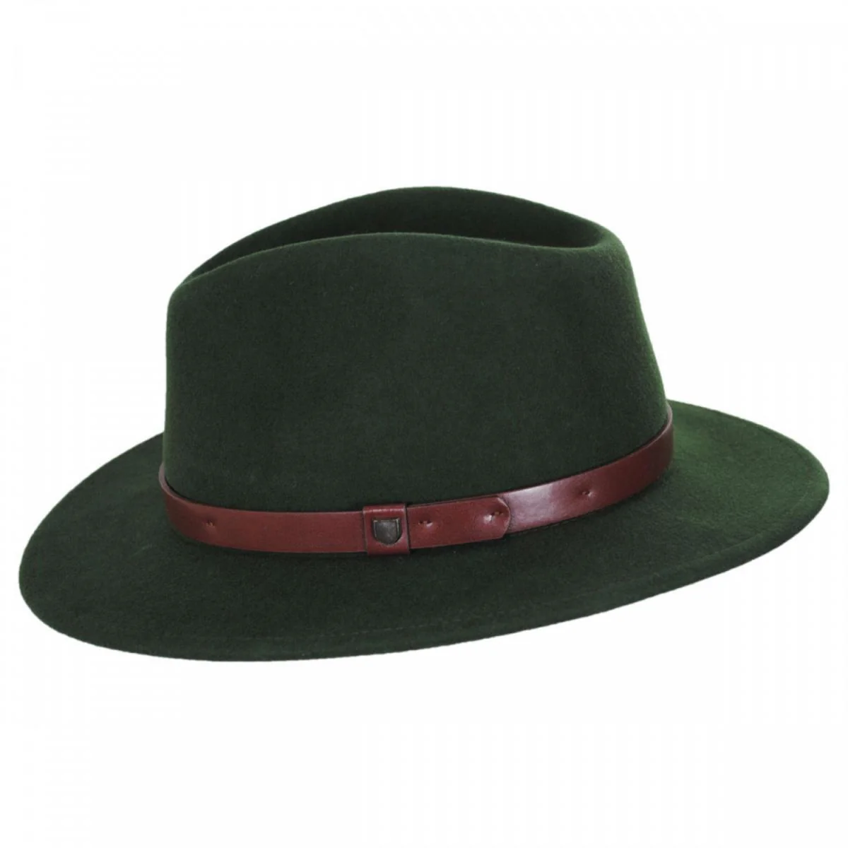 Messer Wool Felt Fedora Hat - Moss - Image 3