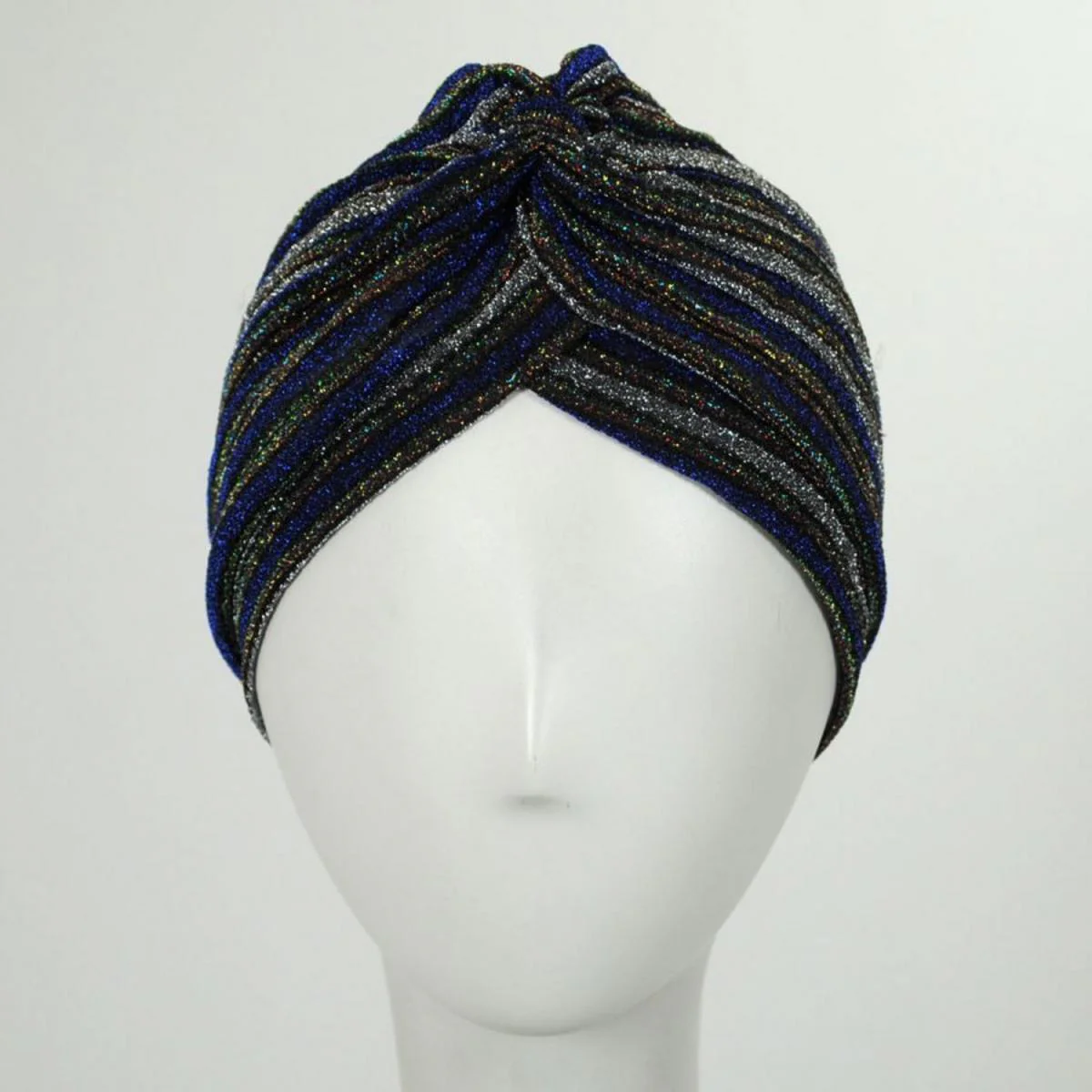 Metallic Stripe Turban - Image 3