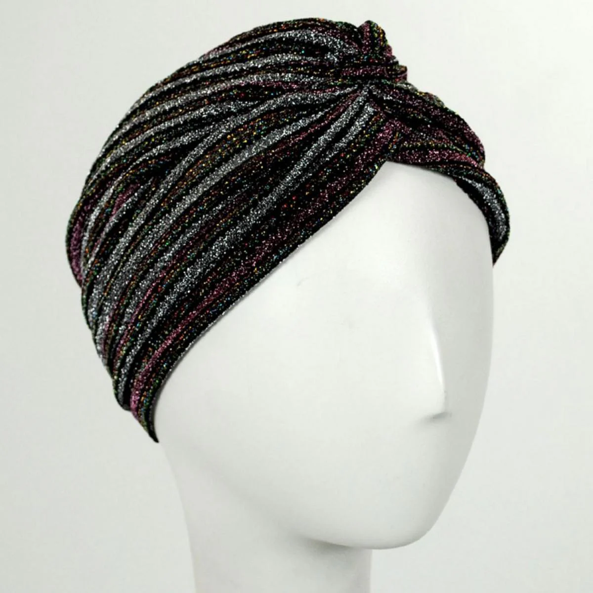 Metallic Stripe Turban - Image 4