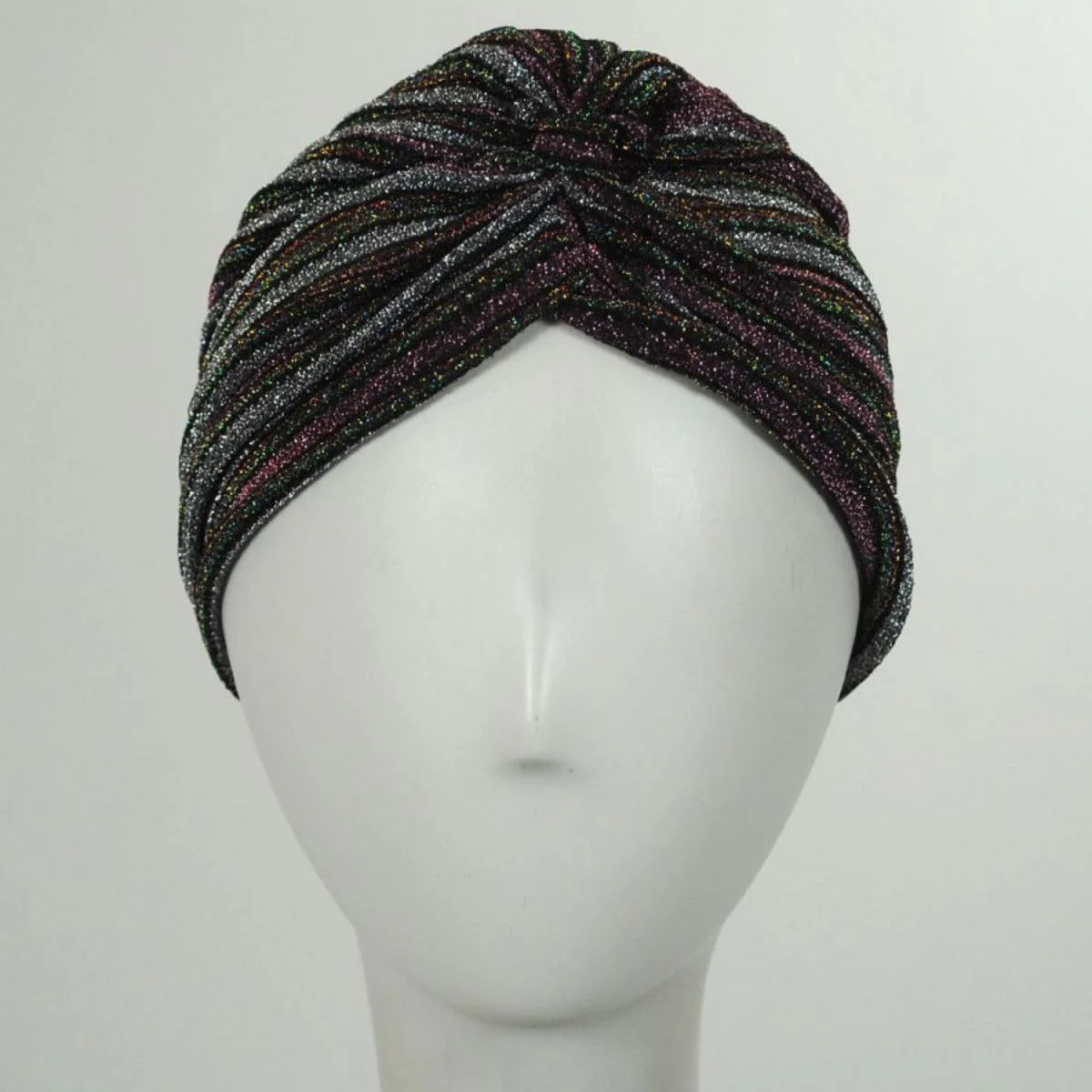 Metallic Stripe Turban - Image 5