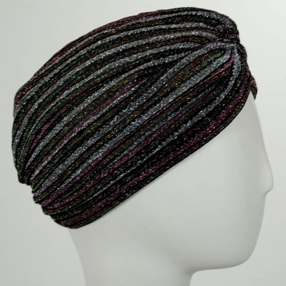 Metallic Stripe Turban - Image 6