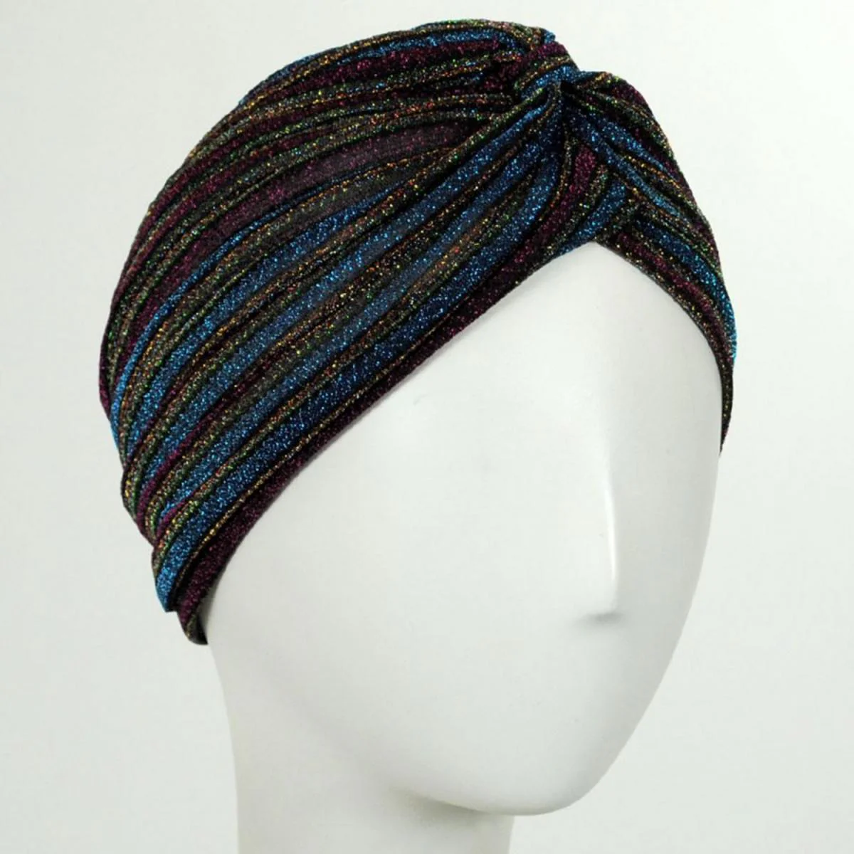 Metallic Stripe Turban - Image 7