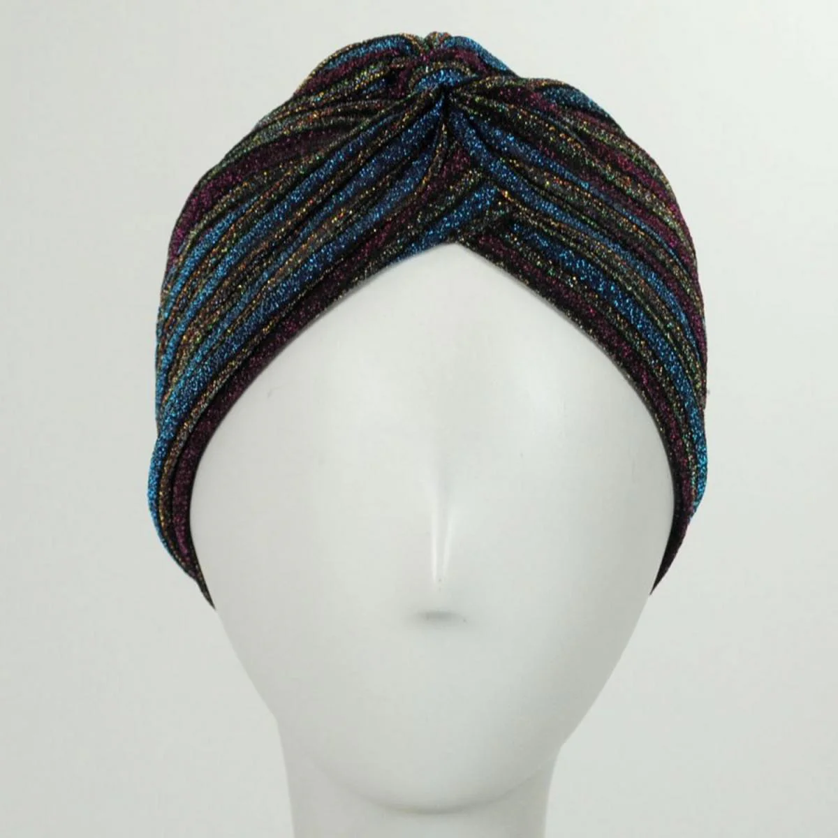 Metallic Stripe Turban - Image 8