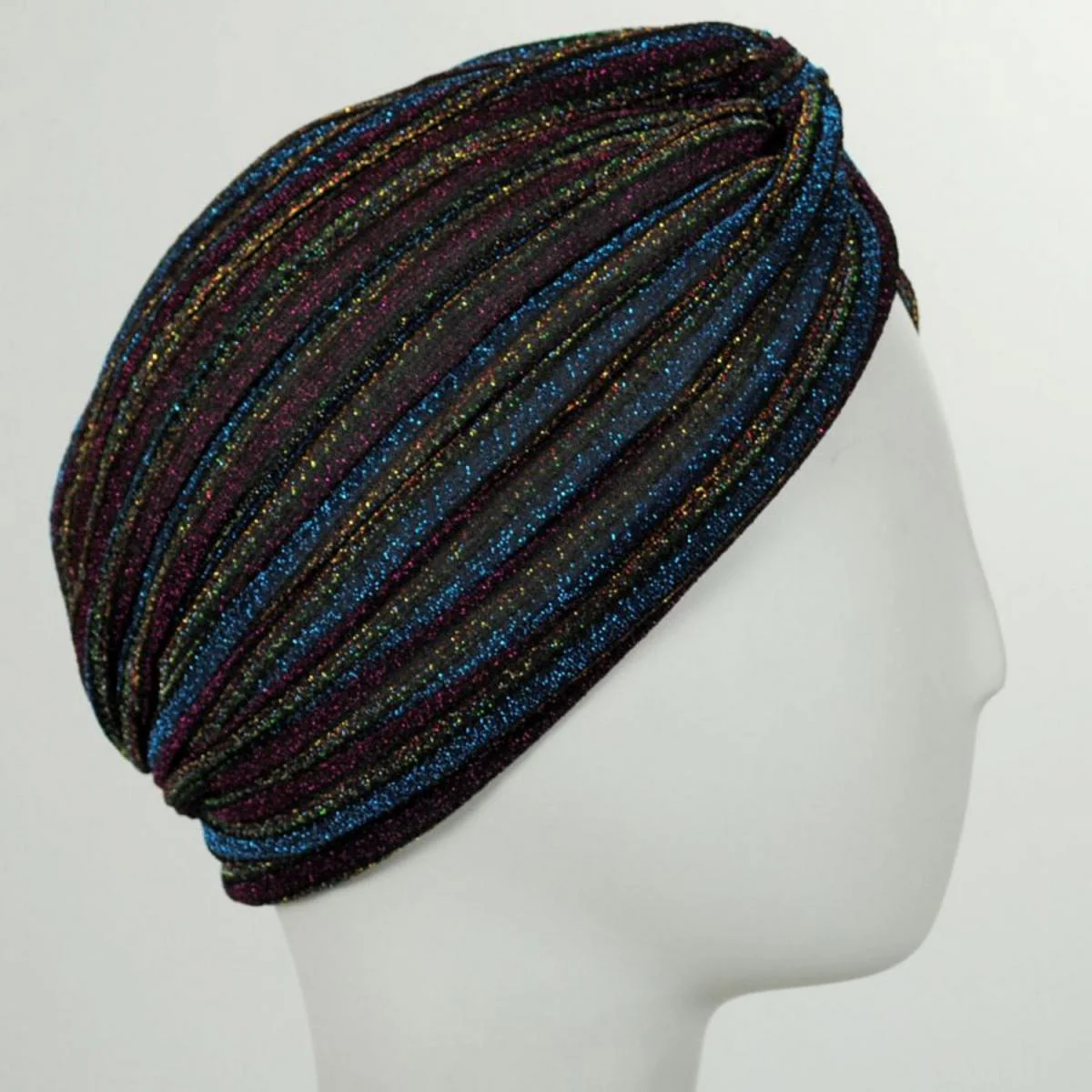 Metallic Stripe Turban - Image 9