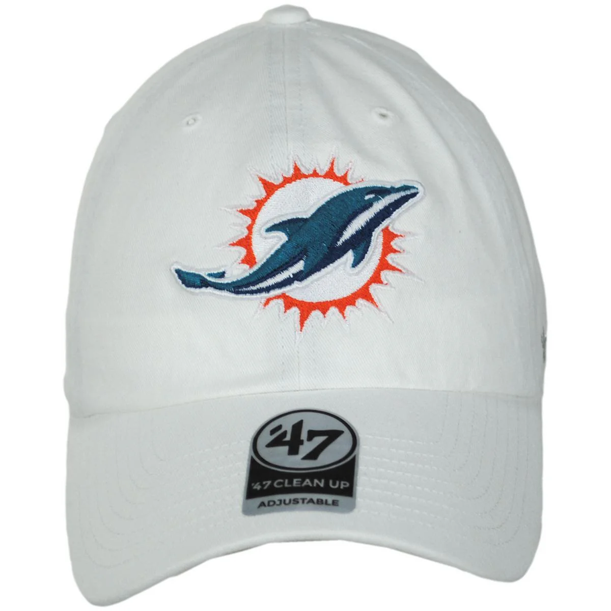 Miami Dolphins NFL Clean Up Strapback Baseball Cap Dad Hat - Image 10