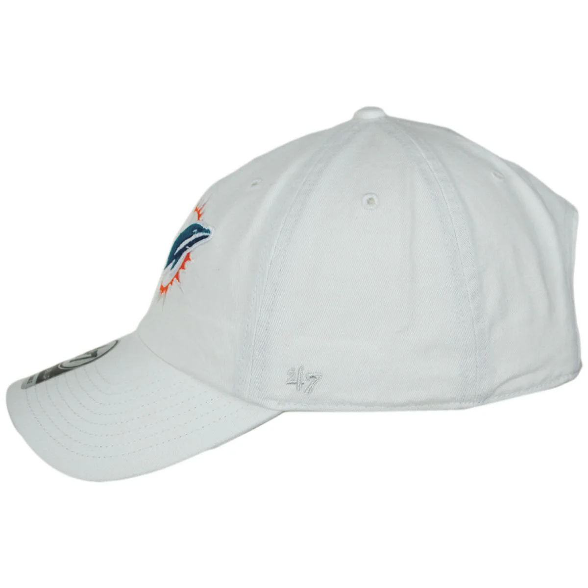 Miami Dolphins NFL Clean Up Strapback Baseball Cap Dad Hat - Image 11