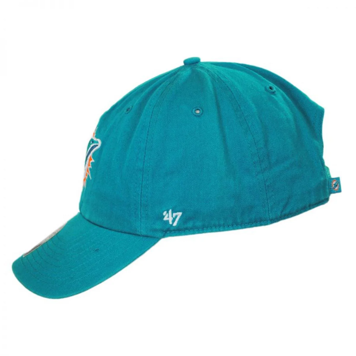 Miami Dolphins NFL Clean Up Strapback Baseball Cap Dad Hat - Image 3