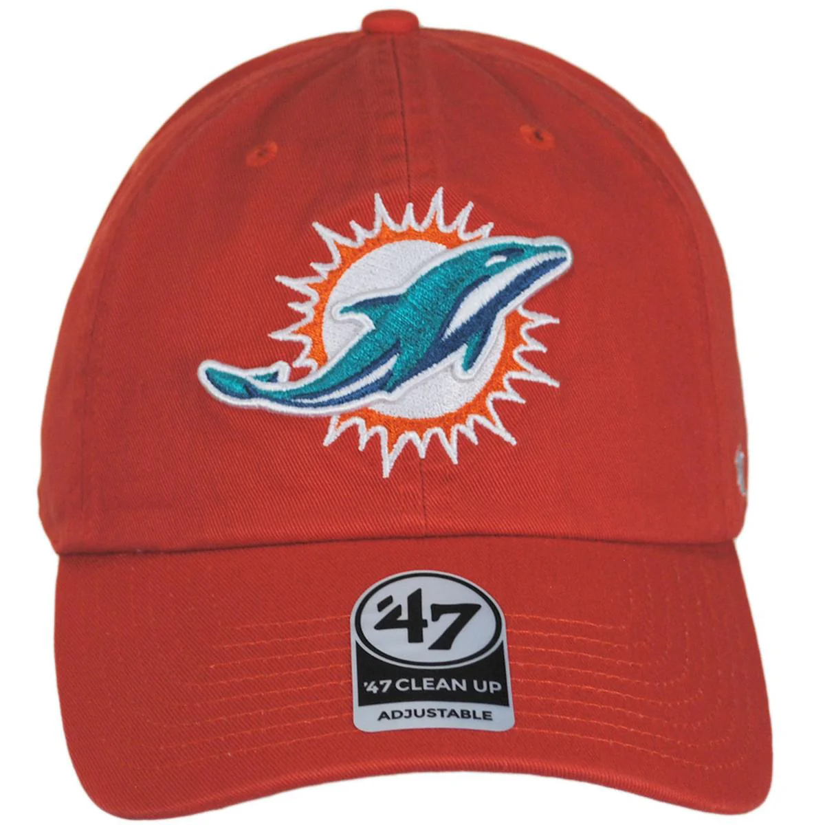 Miami Dolphins NFL Clean Up Strapback Baseball Cap Dad Hat - Image 5