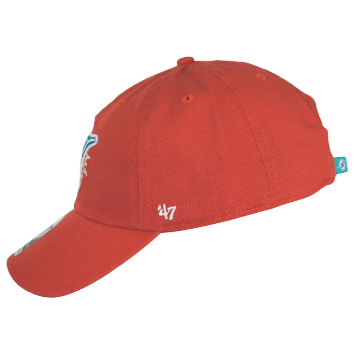 Miami Dolphins NFL Clean Up Strapback Baseball Cap Dad Hat - Image 6