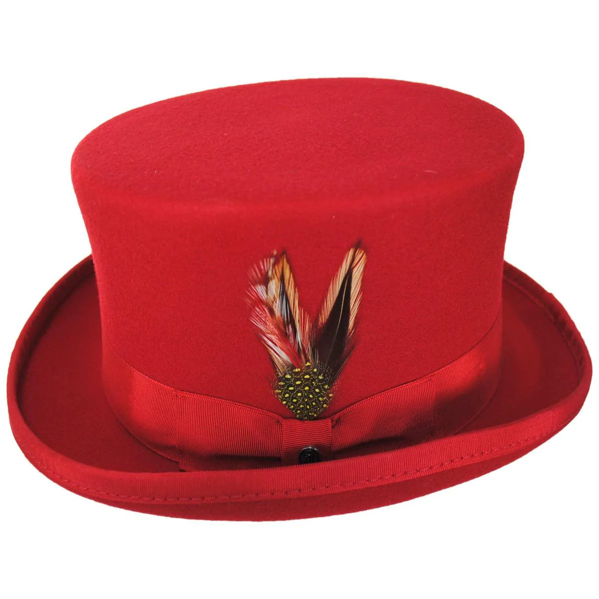 Mid Crown Wool Felt Top Hat - Image 10