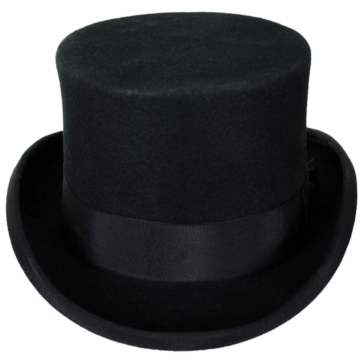 Mid Crown Wool Felt Top Hat - Image 4
