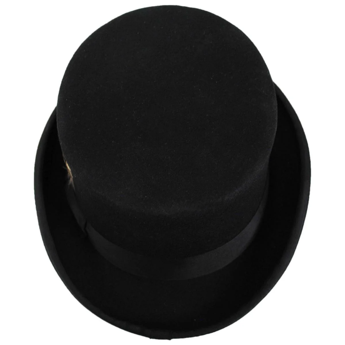 Mid Crown Wool Felt Top Hat - Image 6