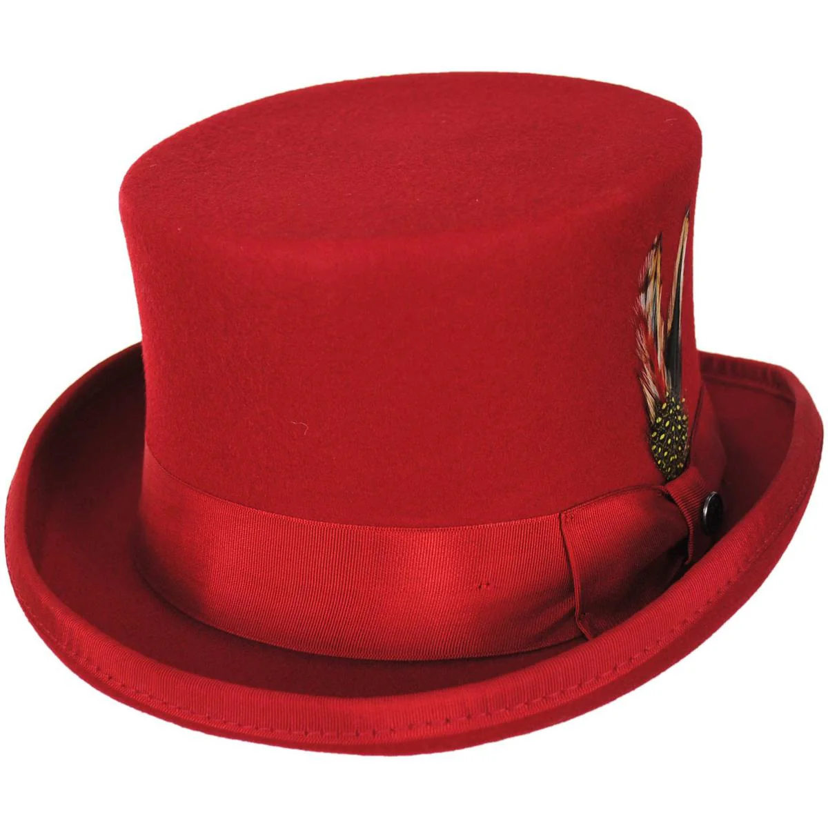 Mid Crown Wool Felt Top Hat - Image 8