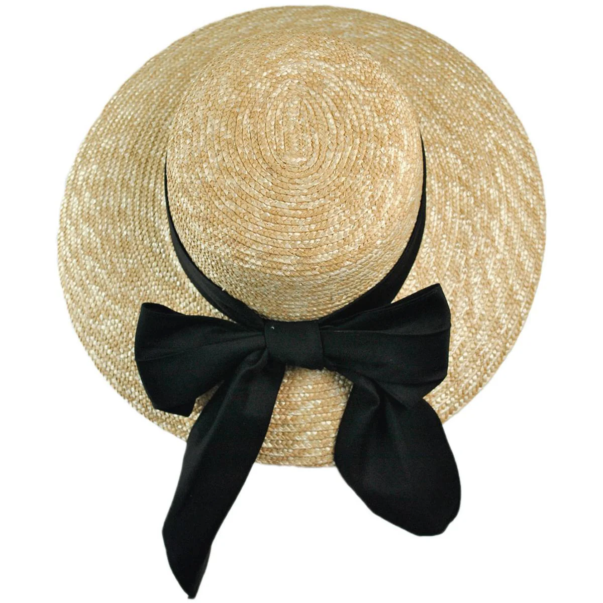 Milan Straw Boater Sun Hat - Image 6