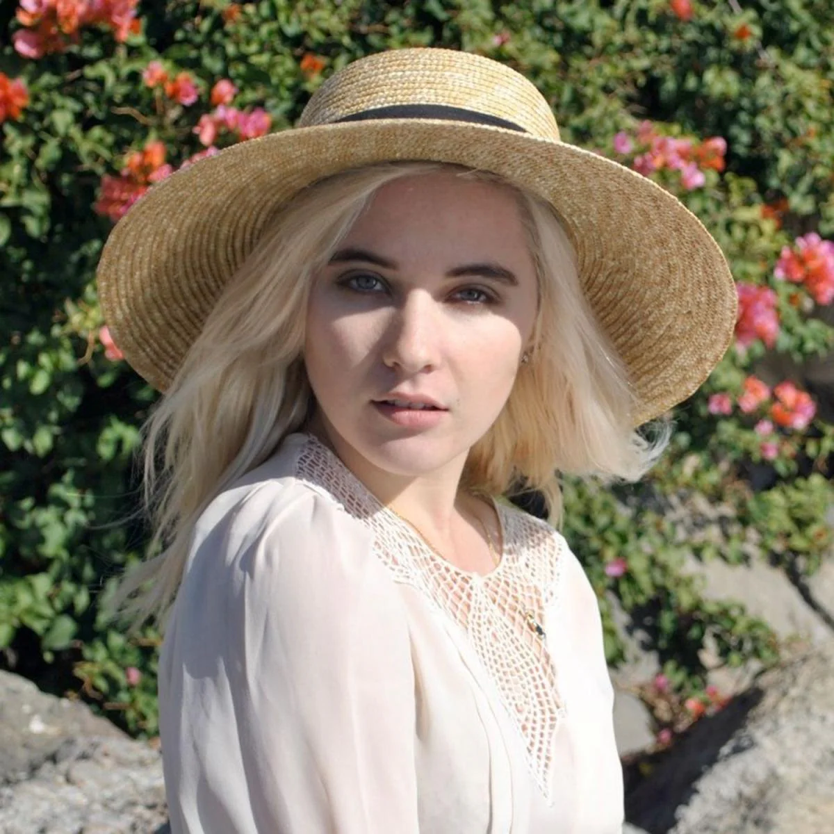 Milan Straw Boater Sun Hat - Image 8