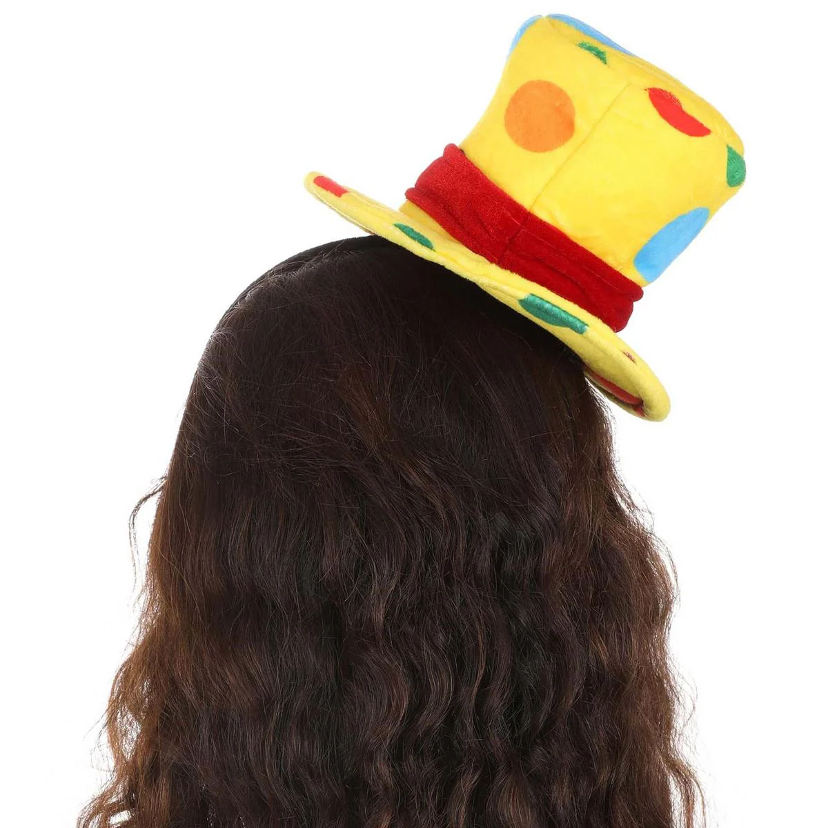 Mini Polka Dot Clown Top Hat - Image 3