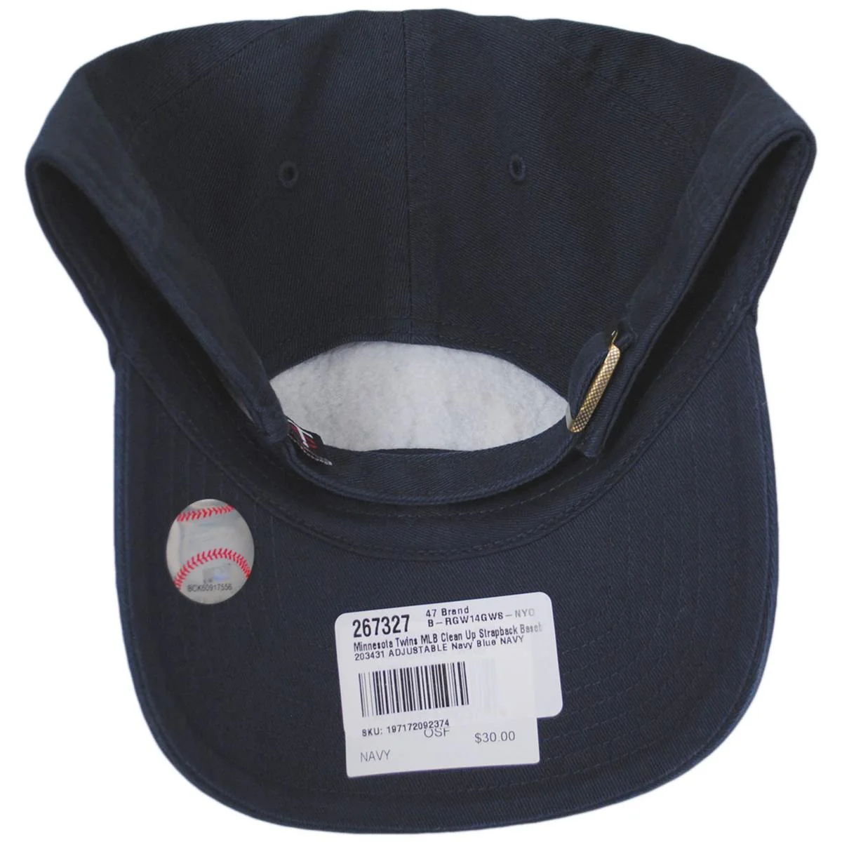 Minnesota Twins MLB Clean Up Strapback Baseball Cap Dad Hat - Image 6