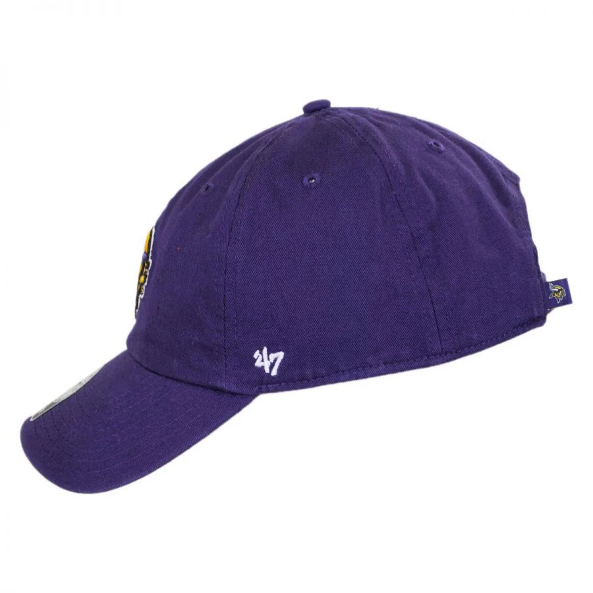 Minnesota Vikings NFL Clean Up Strapback Baseball Cap Dad Hat - Image 3