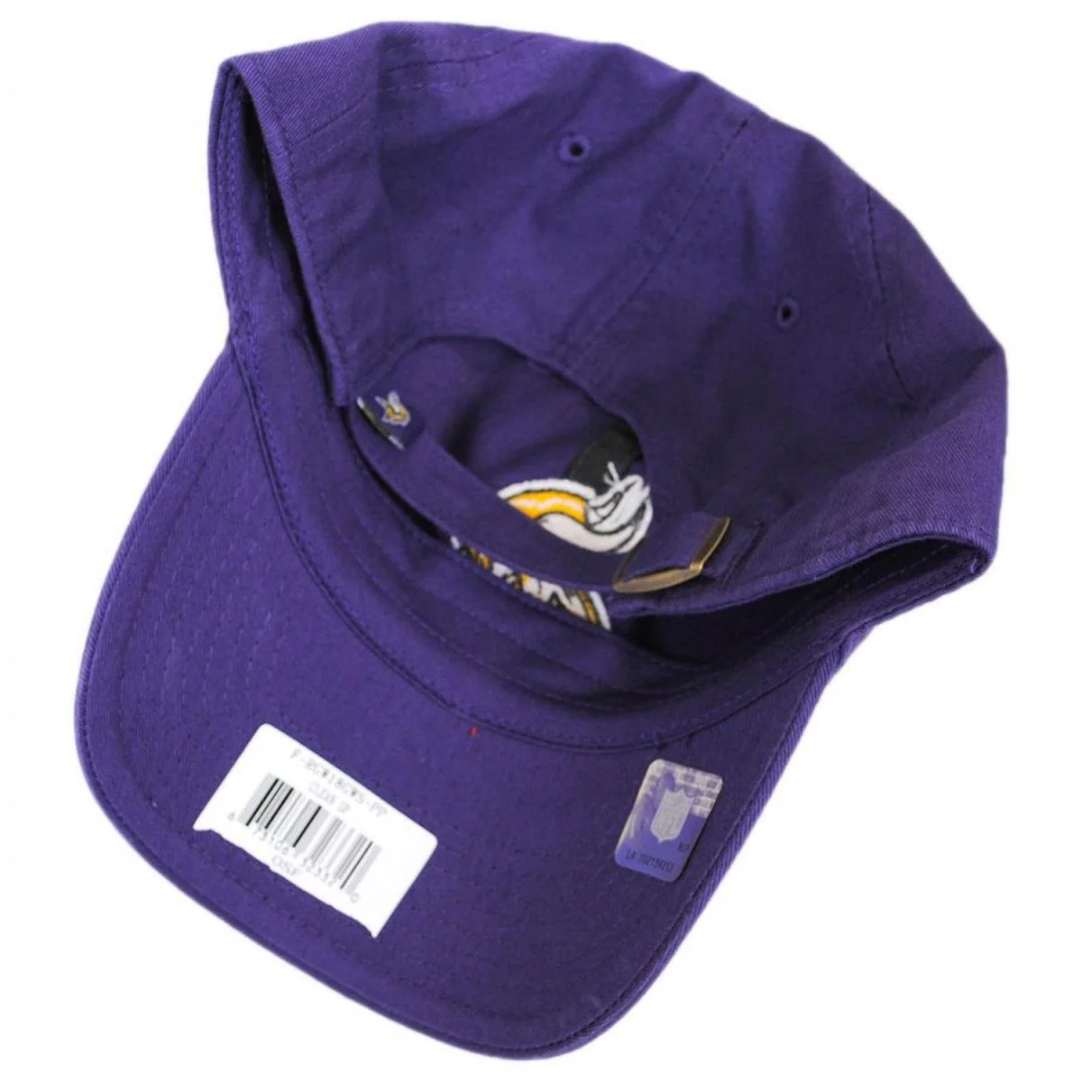 Minnesota Vikings NFL Clean Up Strapback Baseball Cap Dad Hat - Image 4
